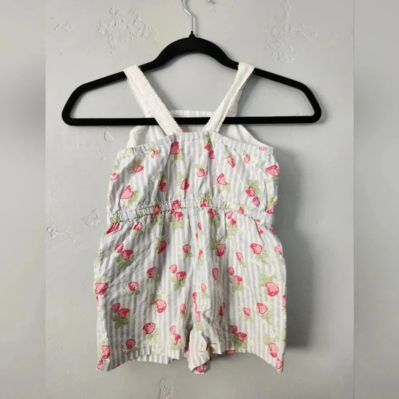 Tommy Bahama Girls Strawberry Tank Romper sz 5T - Picture 2 of 5